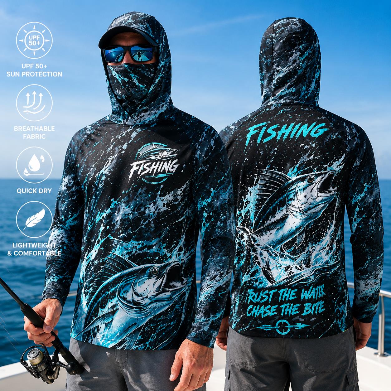 Outdoor Sun Protective Long Sl - Fishing Mask Sun Protection recension och pris