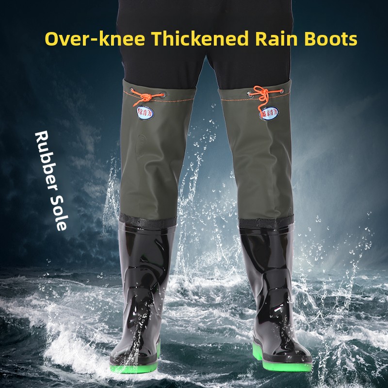 Thickened Over-Knee Rain Boots - Fishing Pants Waterproof recension och pris
