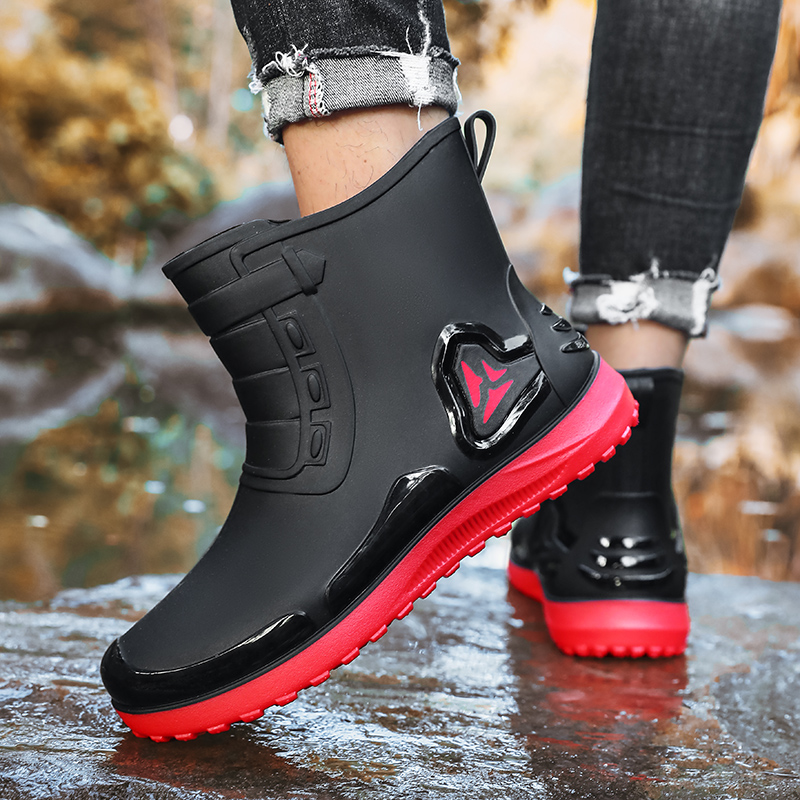 Men's casual rain boots four s - Fishing Boots recension och pris
