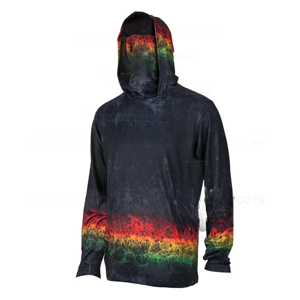 Men's Fishing Hoodie Shirts UP - Fishing Mask Sun Protection recension och pris