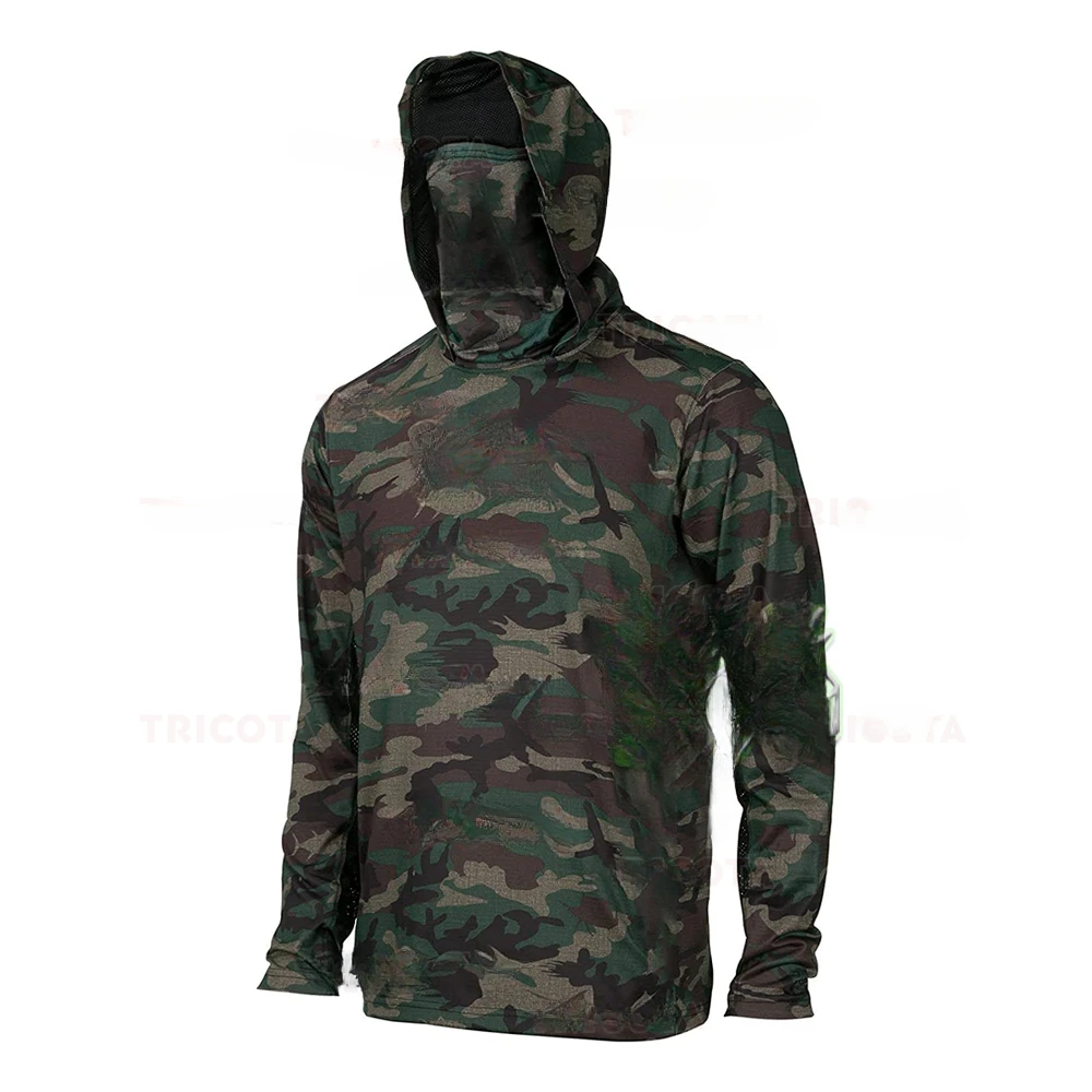 Men's Fishing Hoodie Shirts UP - Fishing Mask Sun Protection recension och pris