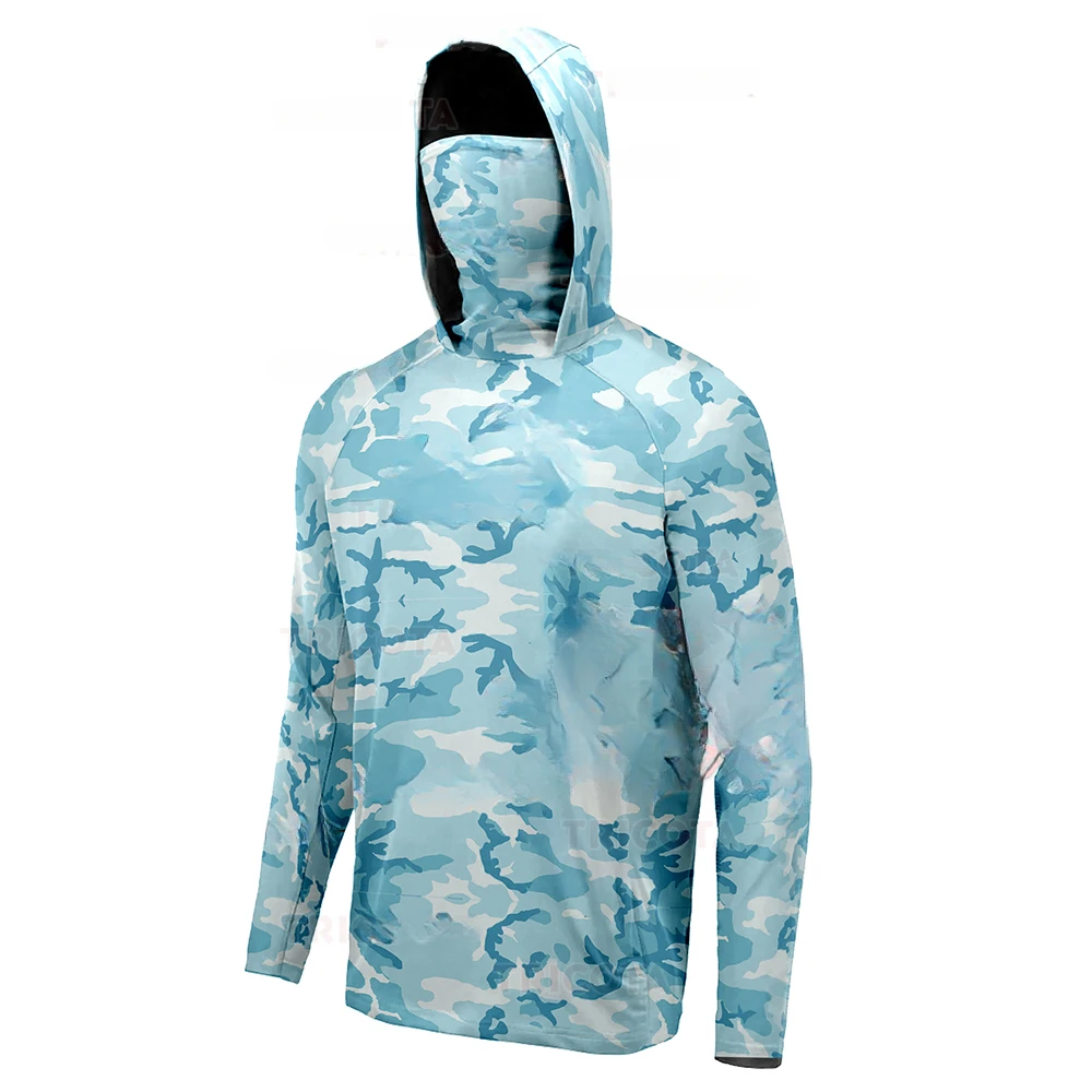 Men's Fishing Hoodie Shirts UP - Fishing Mask Sun Protection recension och pris